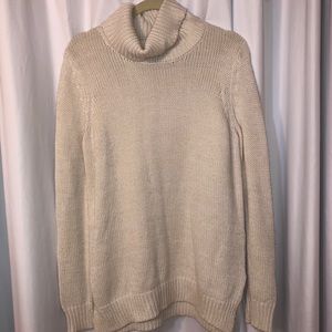 Cream Forever 21 Turtleneck Sweater